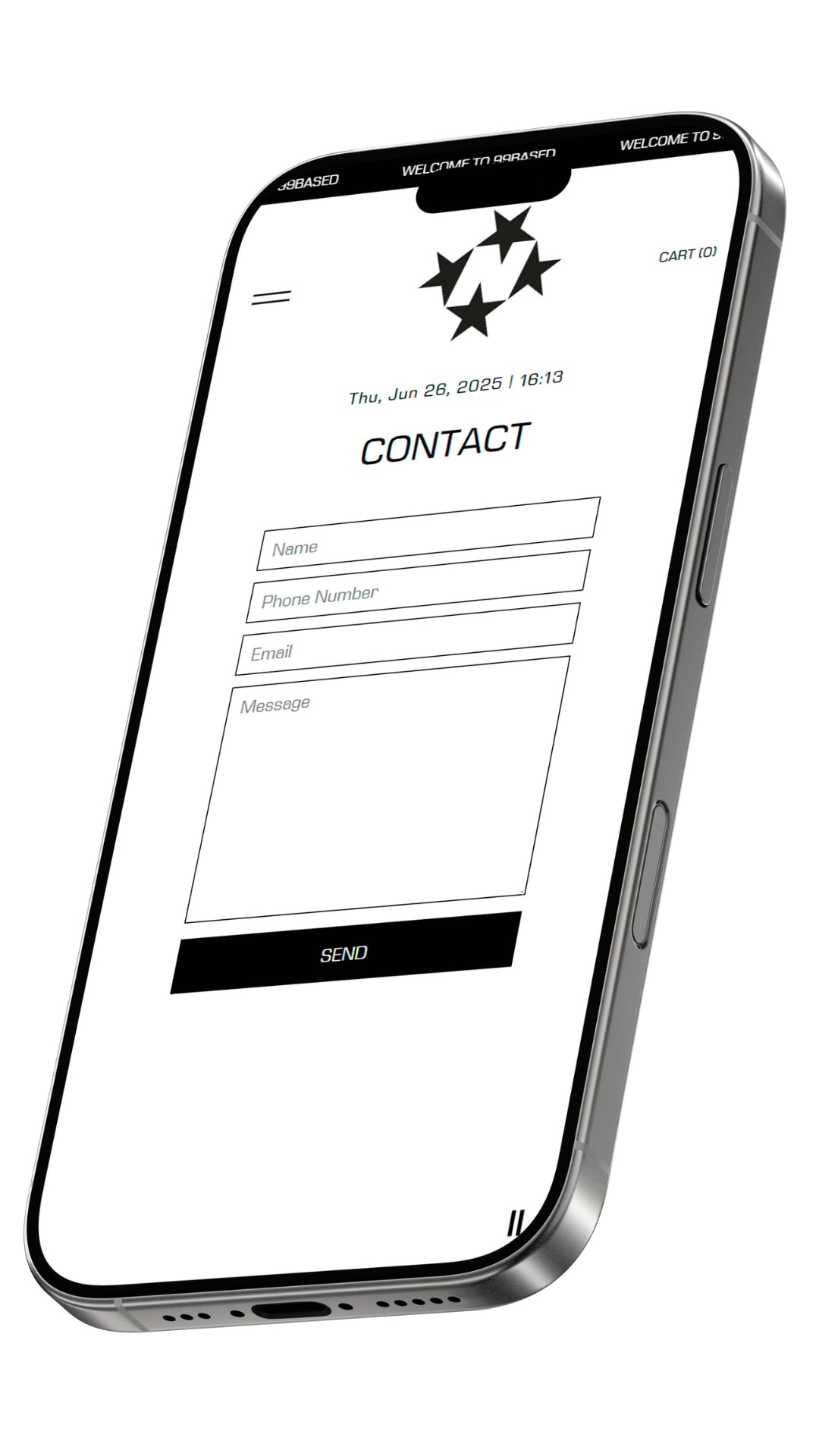 CONTACT PAGE - Mobile